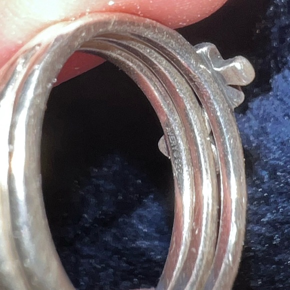 james avery three piece heart and cross ring - Picture 2 of 2